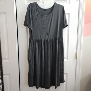 4/$20 Casual Gray Women's Dress WITH POCKETS!